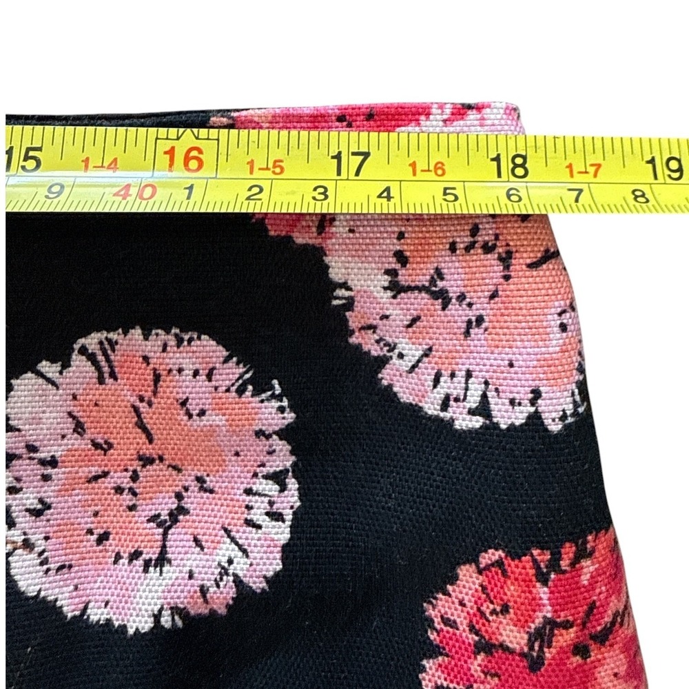 Talbots Pencil Skirt Women Plus Size 16 Floral Pink Black Knee Length Career - Picture 7 of 10